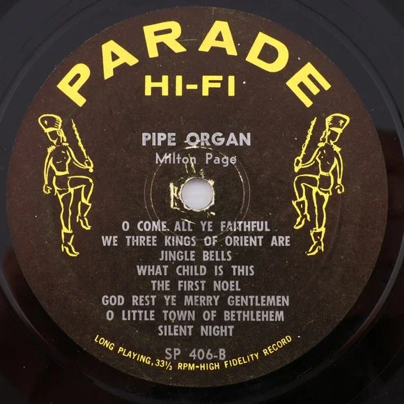 Milton Page – Big Pipe Organ for Christmas - 12" Vinyl LP Record Parade SP-406 - Picture 10 of 16